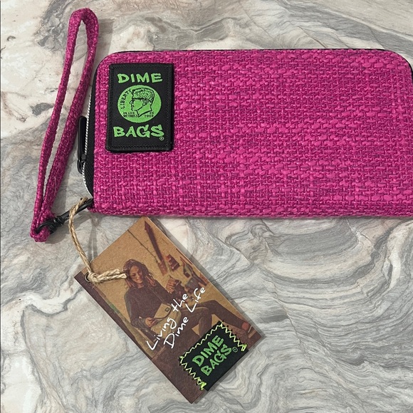 Handbags - Dime Bags Pink Wristlet/Wallet